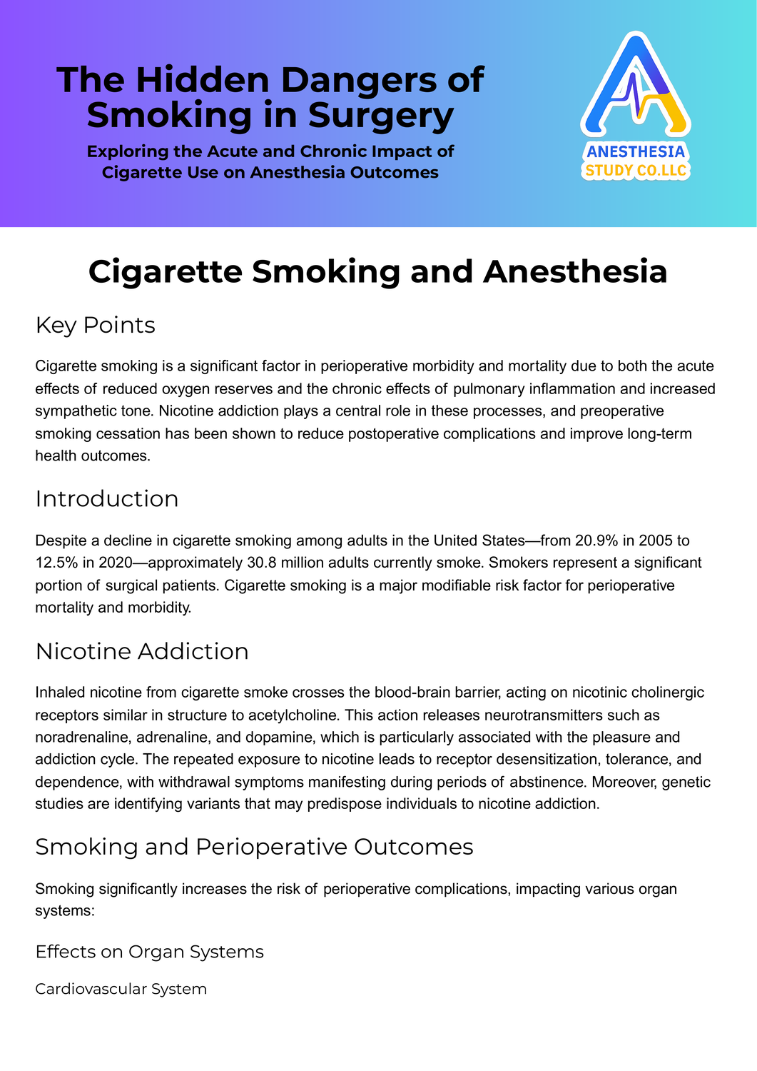 The Hidden Dangers of Smoking in Surgery